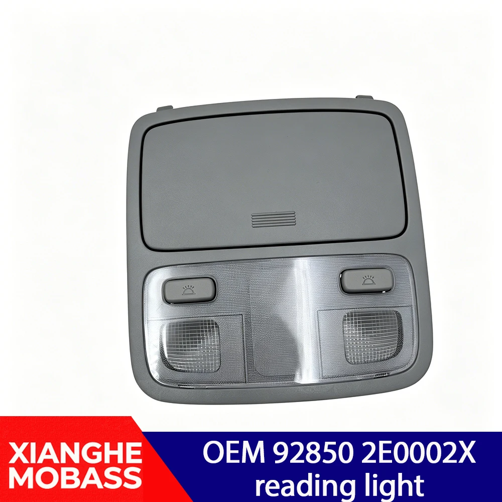 928502E000 Gray Overhead Console with Reading Lights & Beige Glasses Case for Hyun-dai Tucson 2004-2009 92850-2E000