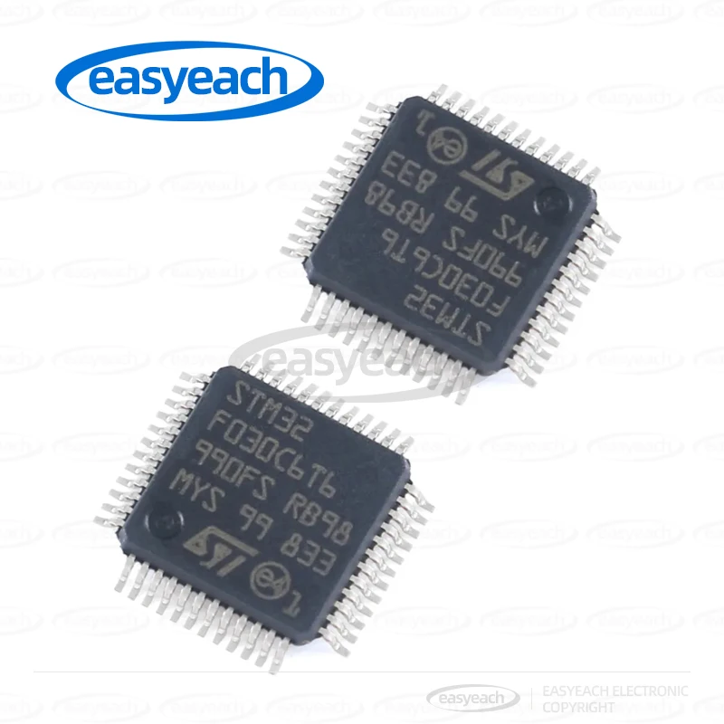 STM32F030C6T6 LQFP-48 48MHz 32KB Flash/microcontrolador de 32 bits-microcontrolador MCU