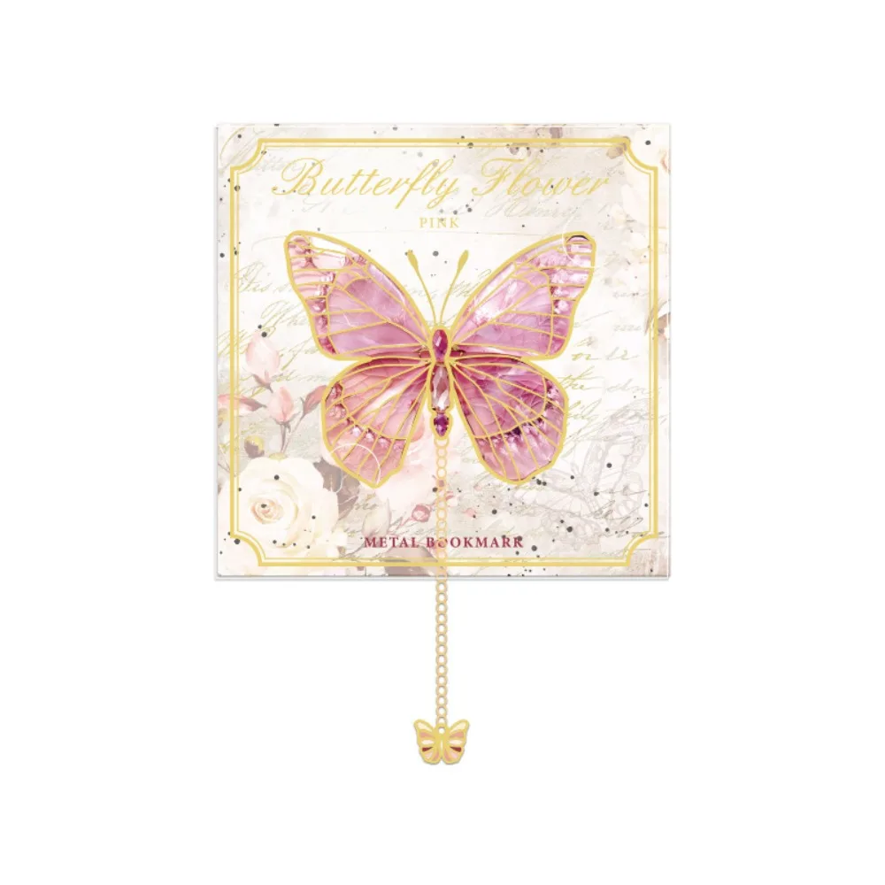 NEW Metal Butterfly Metal Bookmark Butterfly School Office Supplies Book Page Clips Vintage Pagination Mark