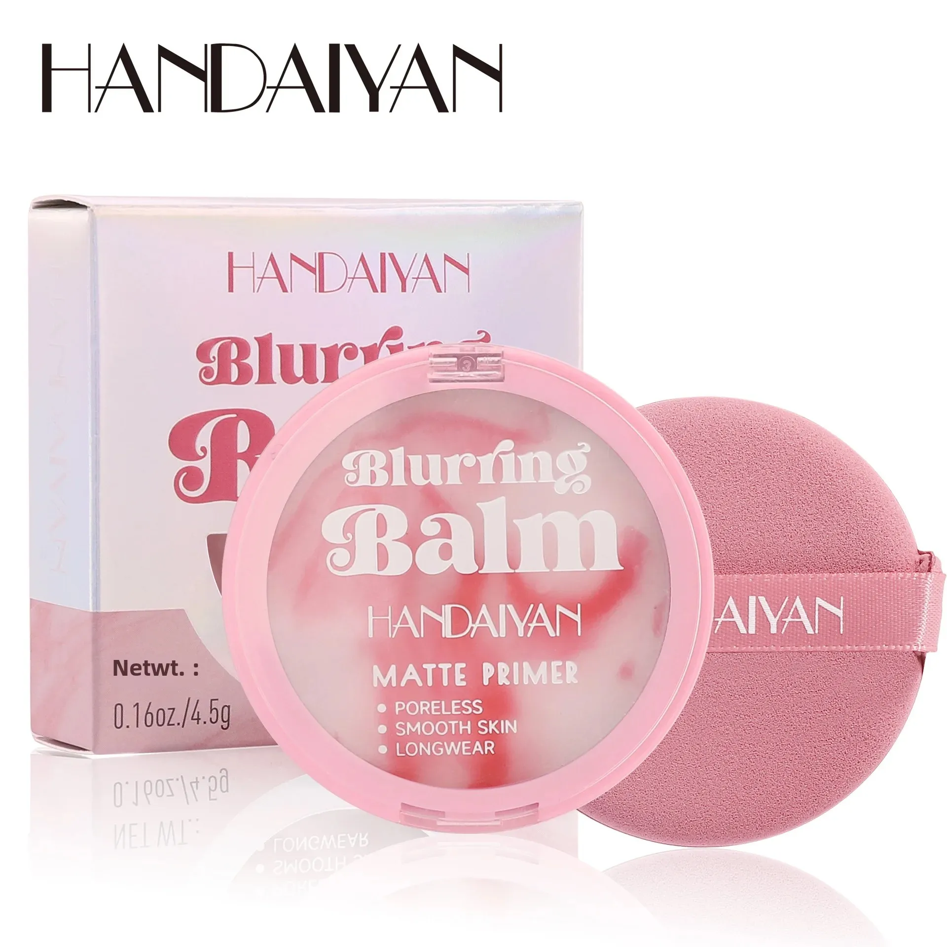 HANDAIYAN ナチュラルメイクセッティングパウダーフリーマットウォータープルーフコンシーラーメイクセッティングパウダーモイスチャー&ハイドレーションオイルコントロール