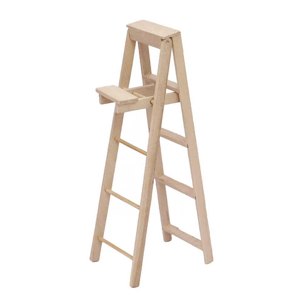 

Natural Wood Miniature Ladder for Mini House Decoration Compact and Stylish Fairy Garden Ornament Ladder for Realistic Detailing