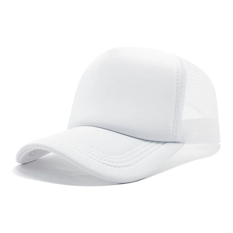 Angepasst Gedruckt Logo Schwamm Mesh Cap Einfarbig Baseball Hut Sonnenschirm Und Sonnenschutz Reise Caps Lkw Kappe Entenschnabel Hüte
