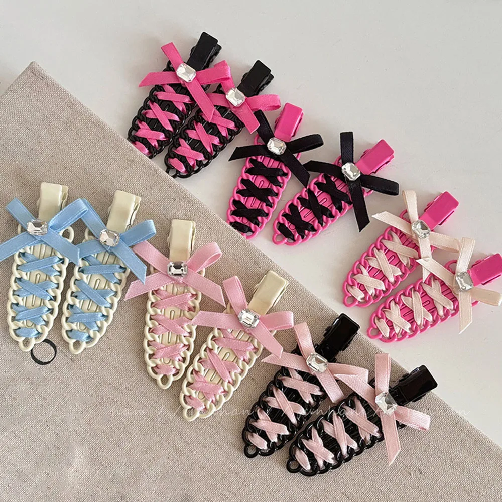 

Ballet Ribbon Seamless Hairpin Side Bangs Clip Seamless Hairpin Female Bow Top Clip Seamless Clip Headdress