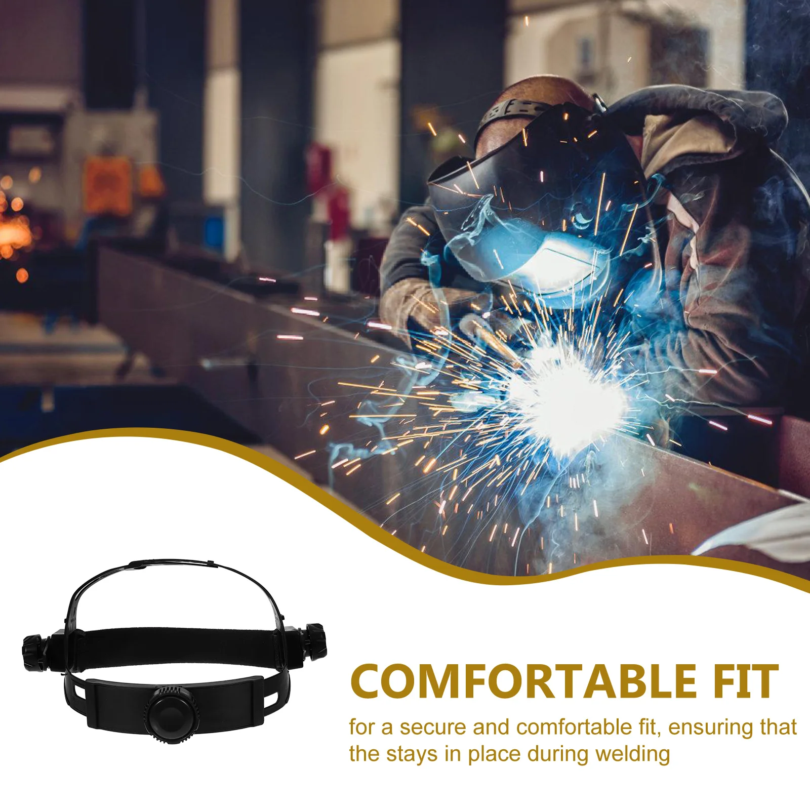 Welding Fan and Speaker Mask Adjustable Shield Headband Replacement Man Visors Face