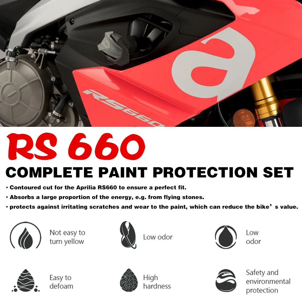 

for Aprilia RS660 RS 660 Accessories Complete Paint Protection Set 660RS TPU Body Protection Sticker for Aprilia RS660 Parts