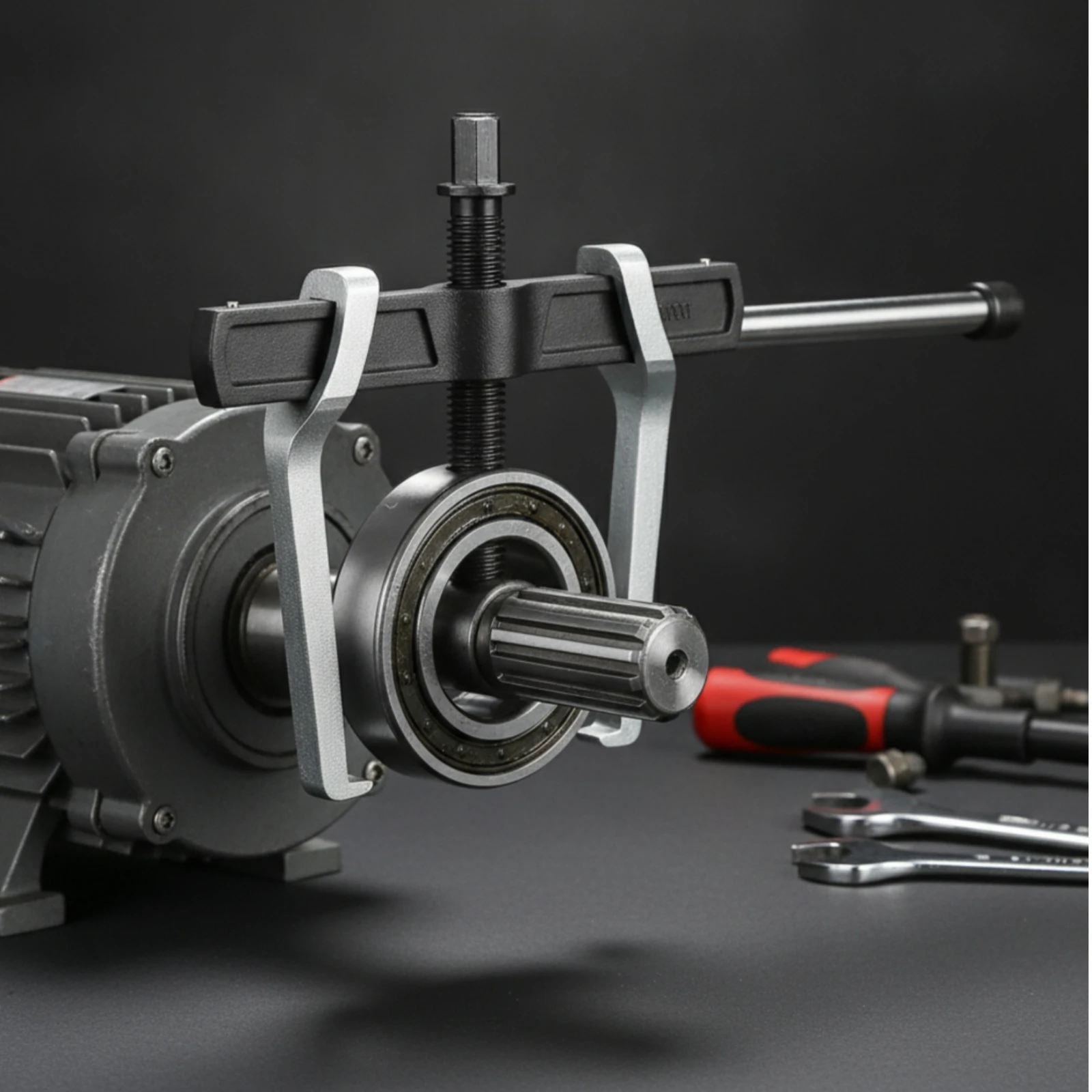 Two-Jaw Puller Adjustable Two-Jaw Gear Puller Tool Quick-Adjust Heat-Treated for Mechanics, Workshop, Automotive Repair view 4