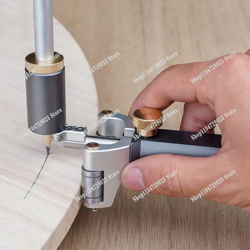 Woodworking linear arc dual-purpose scriber 2-in-1 arc parallel line scriber multi-functional scribing tool