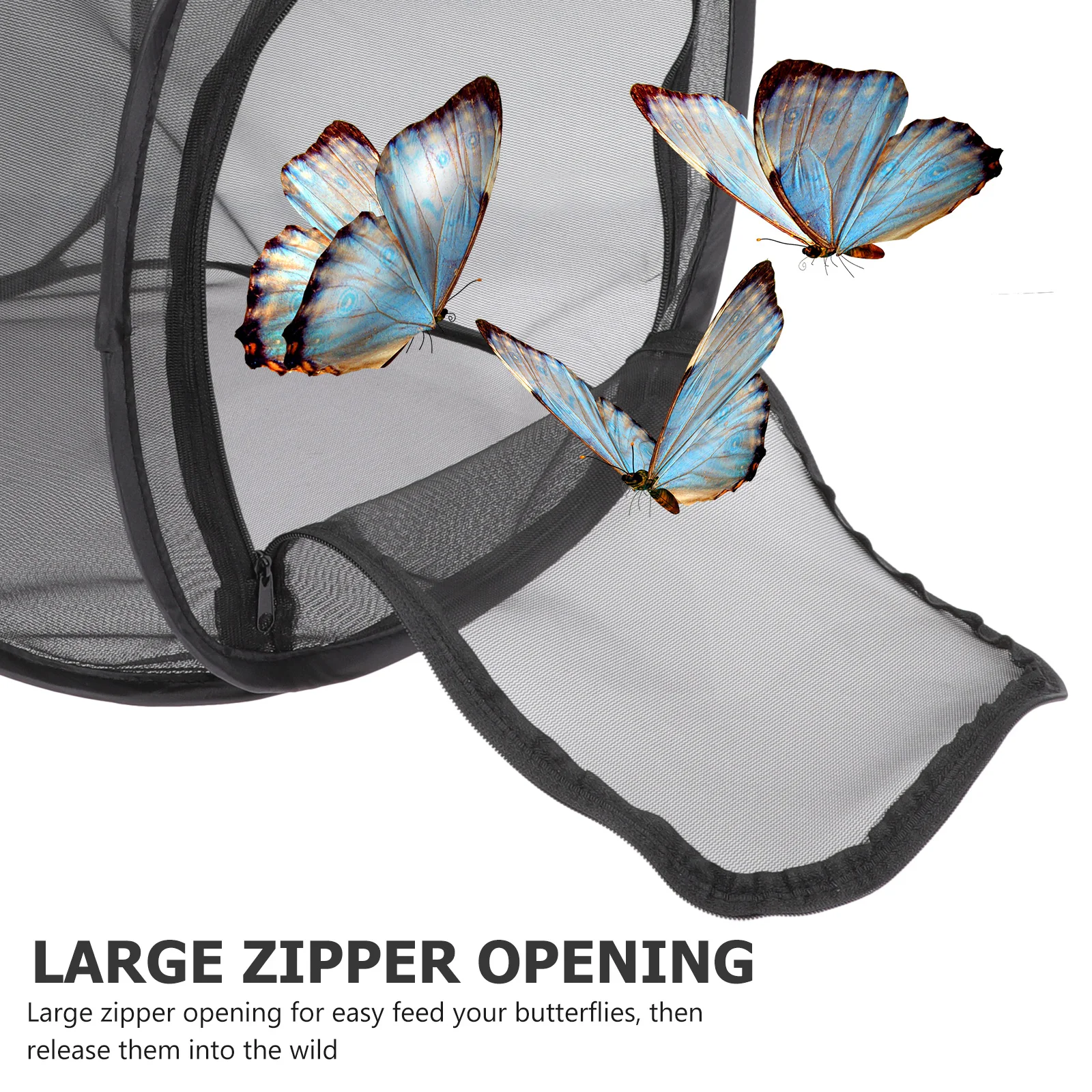 

Premium Insect Observation Breathable Breeding Outdoor Exploration Cage Compact Lightweight Durable Polyester Mesh Easy Storage