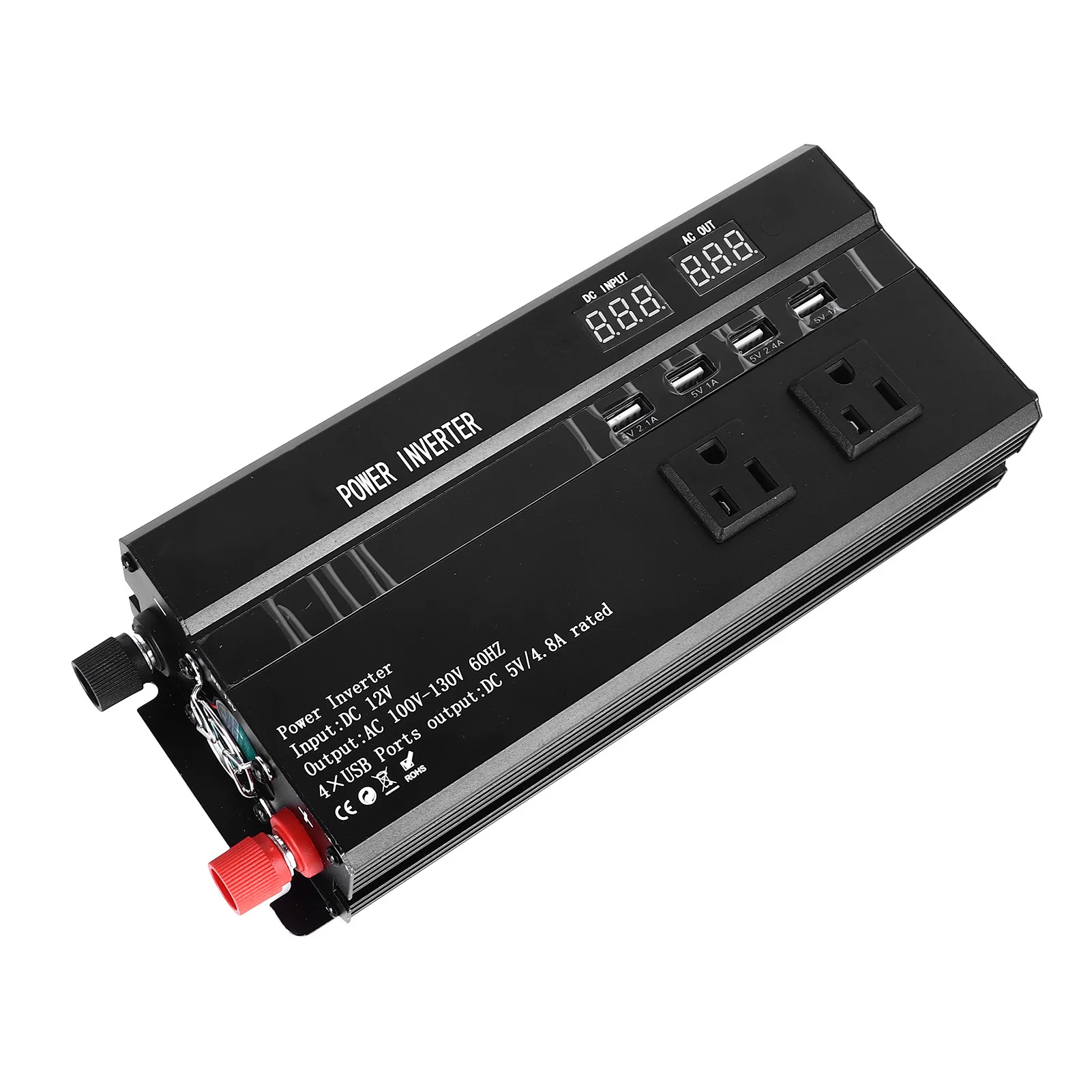 

Modified Sine Wave Inverter 600W DC to AC Current Converter USB LED Solar Car Home Camping 12V to