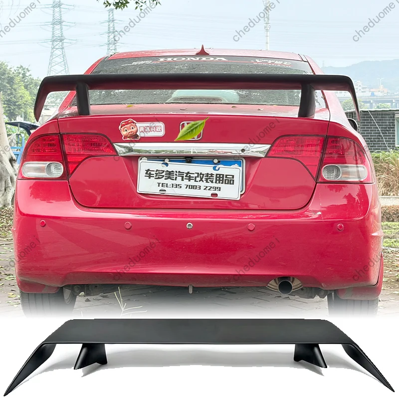 Suitable For 06‑11 Honda Civic 8th Gen FD2 Upgrade 326 Style Real Carbon Fiber Rear Spoiler Wing Modification Accessories