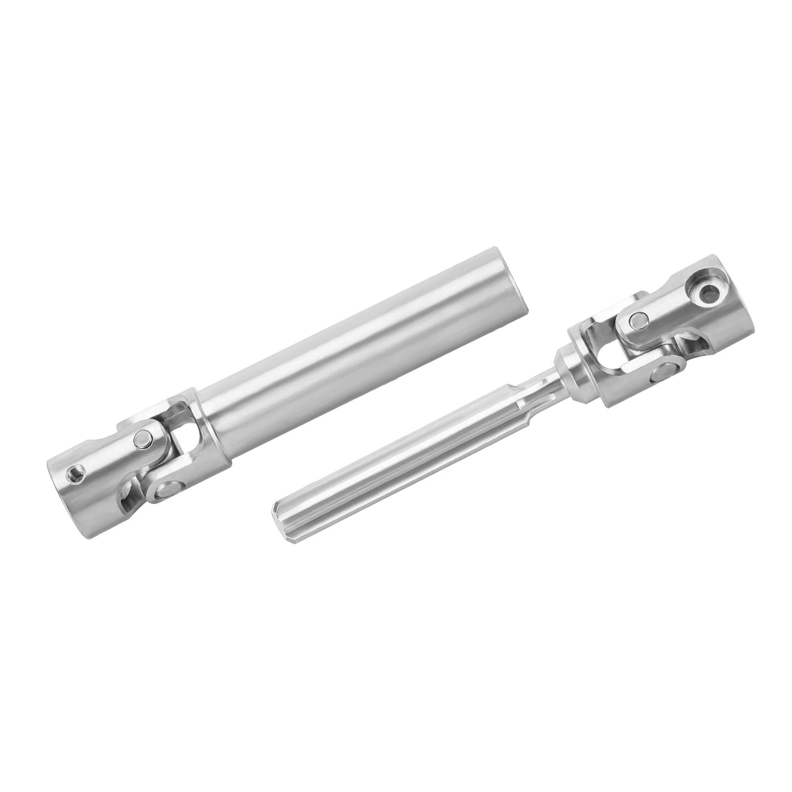 INJORA Stainless Steel Drive Shaft D-shaped Hole For 1/18 RC Crawler FMS FCX18 LC80 Upgrade