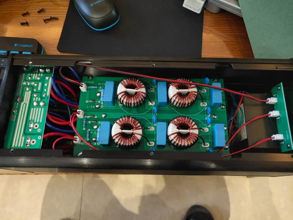 TP2000 فلتر ضوضاء صوتي عالي الجودة جديد 3000 وات، فلتر طاقة مكيف تيار متردد #4