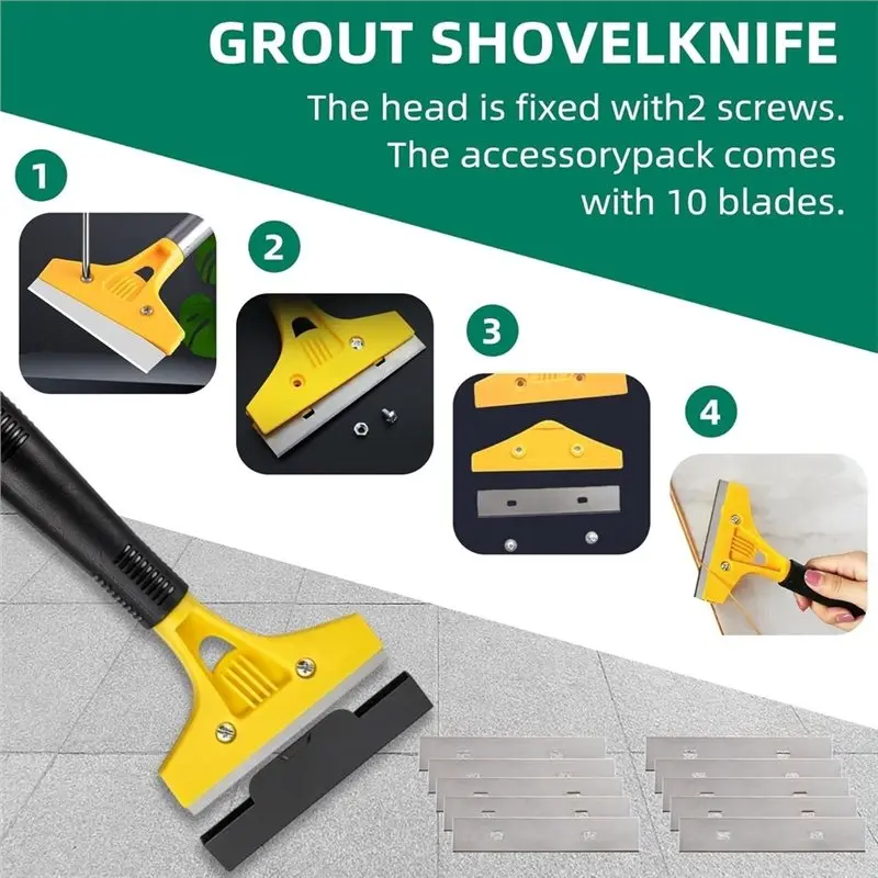 M12K-Tile Joint Scrapers,Tile Joint Hand Saw, Angled Joint Cleaner,For Tile Cleaning, Cleaning Floor Tiles, Bathroom, Kitchen