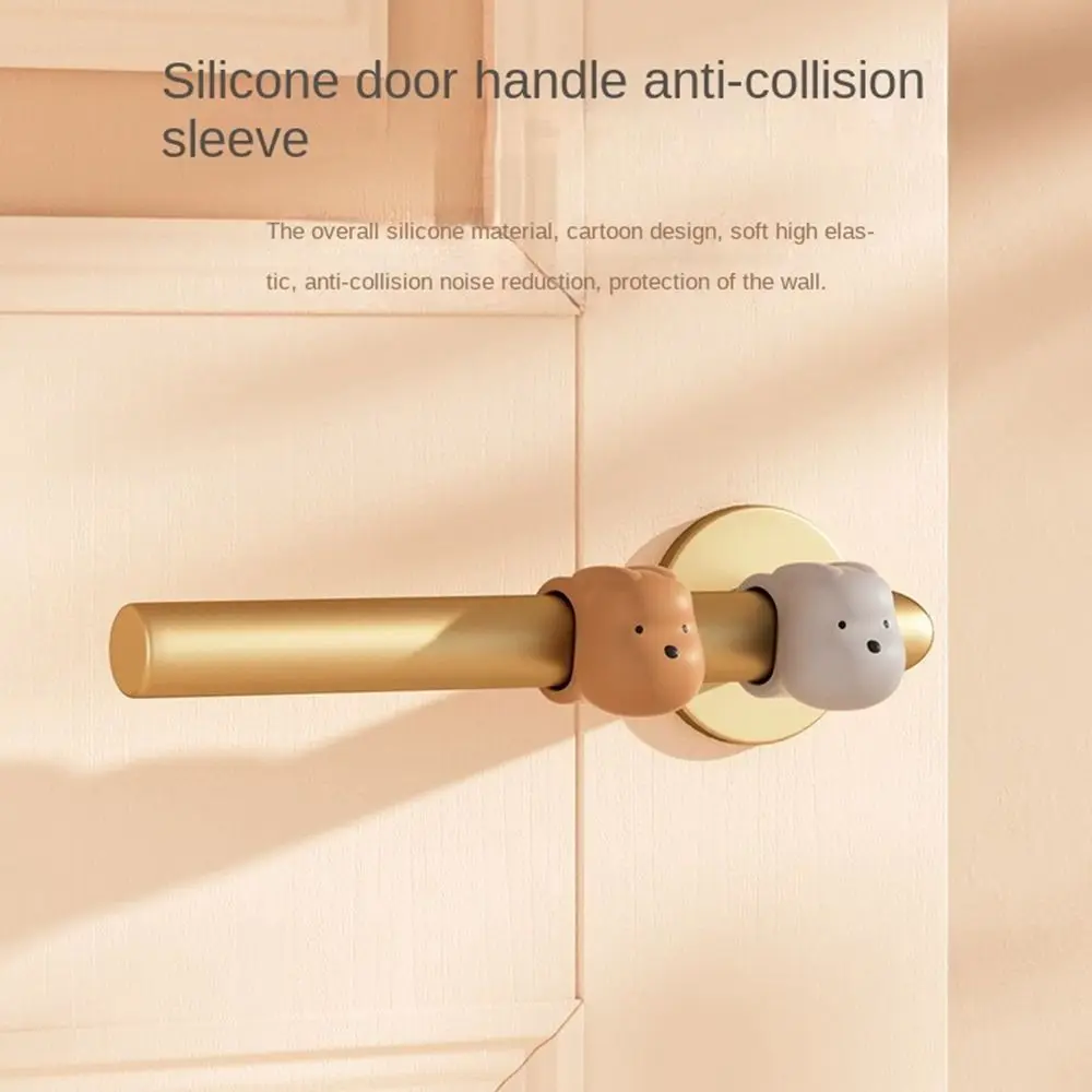 New Silicone Door Handle Crash Pad Anti-damage Furniture Fittings Door Stopper Wall Protectors Doorstop Door