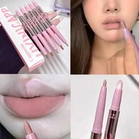 Nude Lip Liner with Lip Brush Cappuvini Korean Style Lip Makeup Long Last Velvet Matte Lipstick