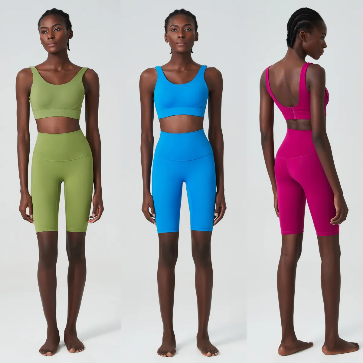 women-summer-short-sportswear-solid-color-two-pieces-fitness-yoga-set-breathable-quick-dry-running-suit-female-workout-clothes