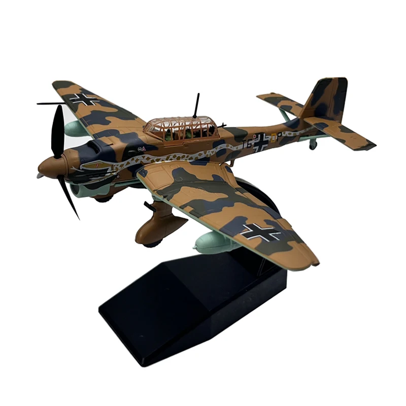 

1:72 1/72 Scale German Junkers Stuka JU-87 JU87 Bomber Fighter Diecast Metal Plane Aircraft Model Children Toy