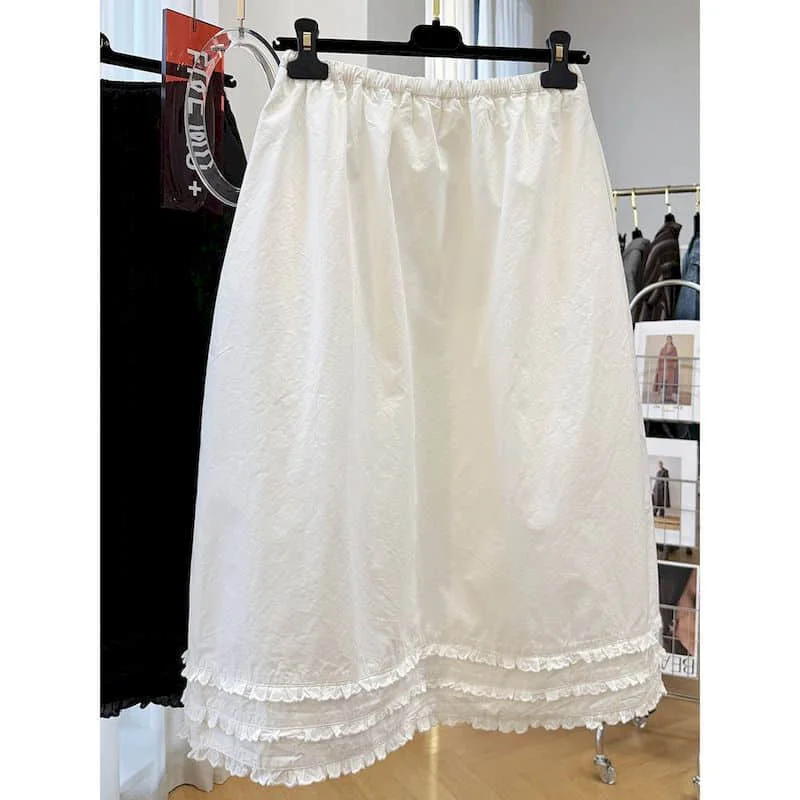 

Женские осенние юбки, повседневная одежда в корейском стиле, свободная эластичная талия трапециевидной формы средней длины, винтажная уличная одежда, универсальная тенденция одежды