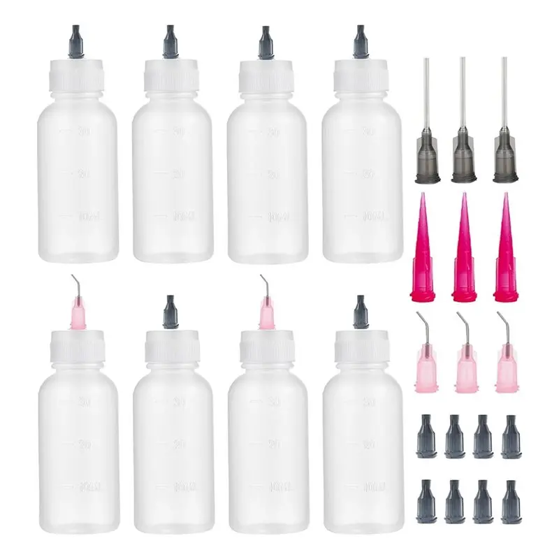 [B25B!】 16 Pcs Precision Tip Applicator Bottle, Needle Tip Squeeze Bottle, Glue Applicator Bottles,50ML