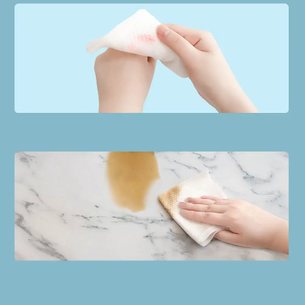1 Roll Cotton Face Washing Towel Disposable Soft Wet Dry Use Facial Tissue Travel Home Makeup Remover Clean Skin Friendly