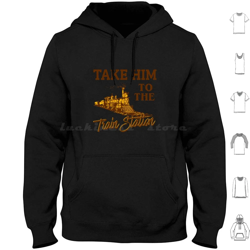 Take Him To The Train Station , Yellowstone Lover Hoodie Cotton Long Sleeve Yellowstone Yellowstone Tv Show Dutton