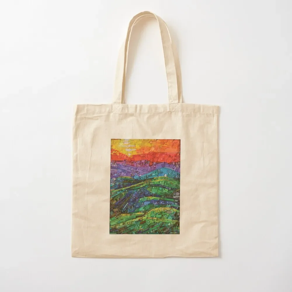 

Abstract Hills Tote Bag custom bags personalized tote Tote Bag