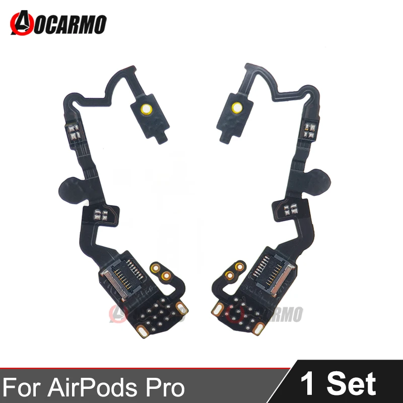 Aocarmo For AirPods Pro A2190 A2084 A2083 Top Empty Flex Cable Without Noise Reduction Microphone Mic IC Sensor Repair Part