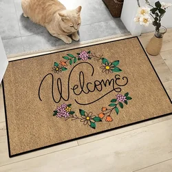 Crystal velvet door mat, non slip bathroom mat, absorbent and machine washable balcony mat