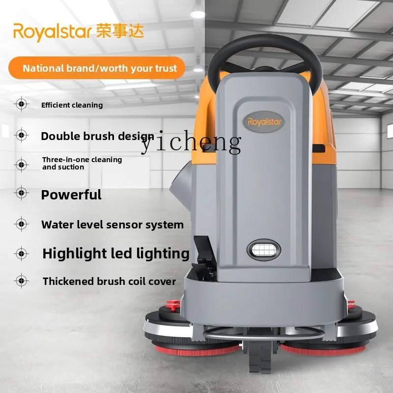 

XL drive-by washing machine Commercial warehouse Shopping mall Electric washing vehicle Cleaning machine
