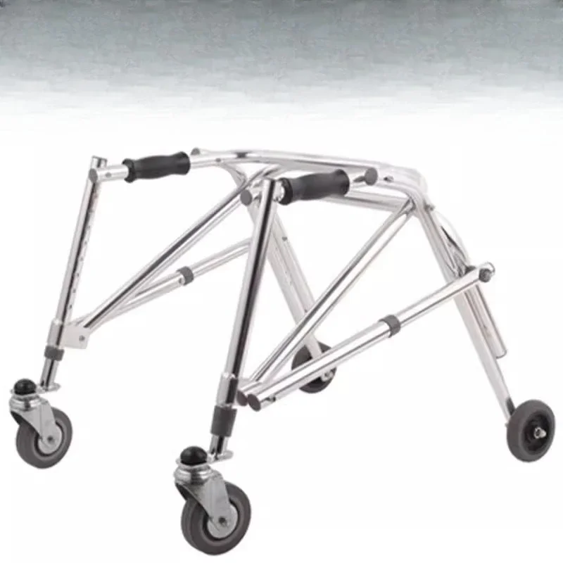 

Foldable lower limb rehabilitation training aid walking device