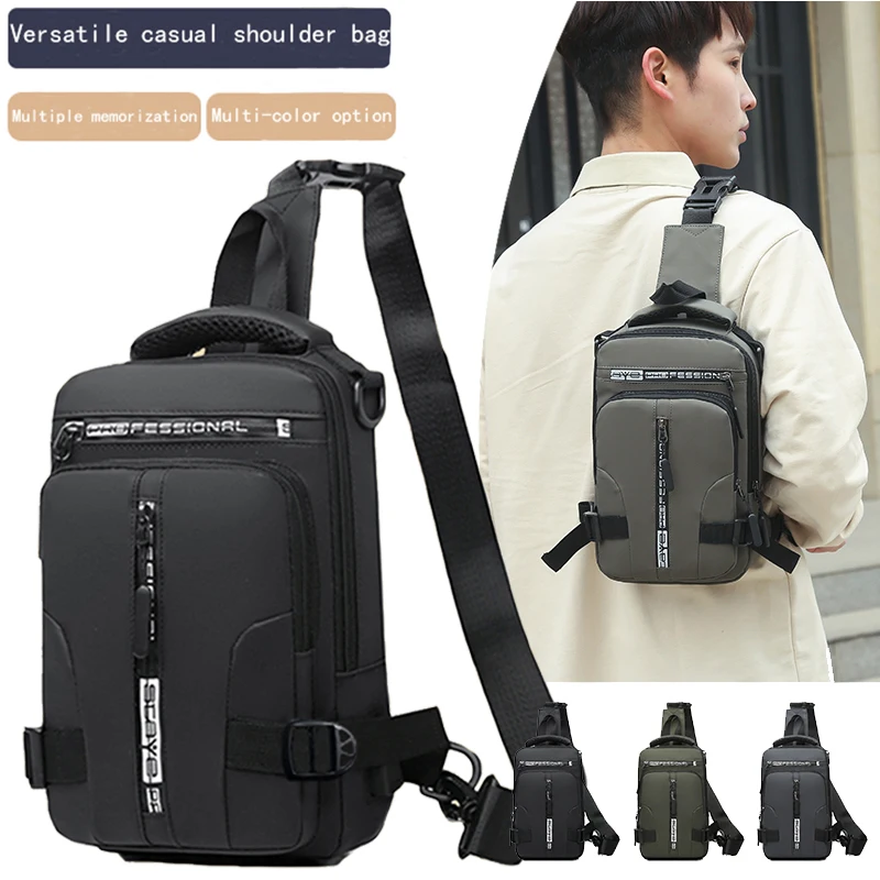 

Изящная стильная черная сумка-слинг с регулируемым ремнем, легкая для ежедневного использования, повседневная функциональная профессиональная сумка для работы и улицы