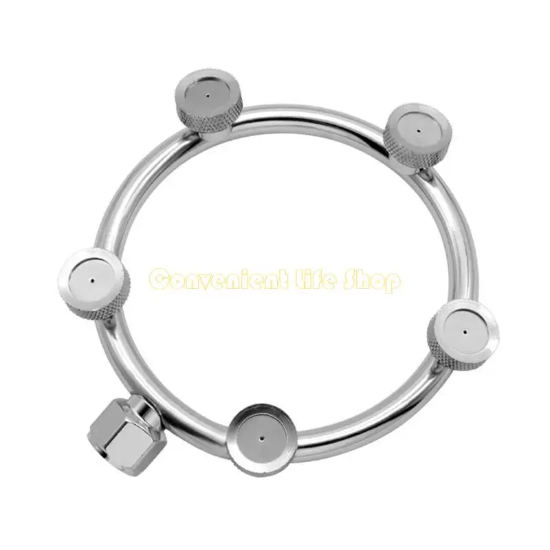 L1EE Garden خرطوم فوهة الفضول من الفولاذ المقاوم للصدأ على شكل مروحة رذاذ الرش M14x1.5