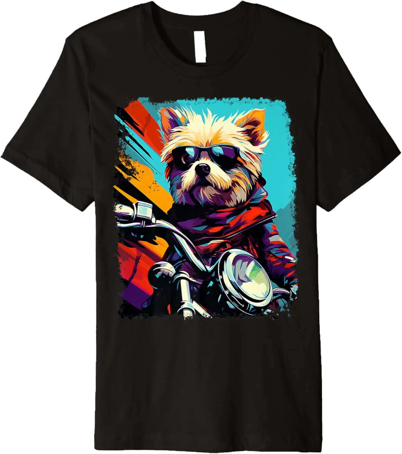 

Motorbike Gear Puppy on Motorcycle Premium T-Shirt Motorcycle
