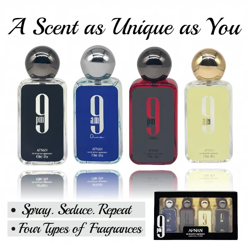 

4*30ML Eau De Parfum Set for Men & Women Arabic Long Lasting Perfume Cologne Pheromone Fragrance Gift Box Eau De Toilette Spray