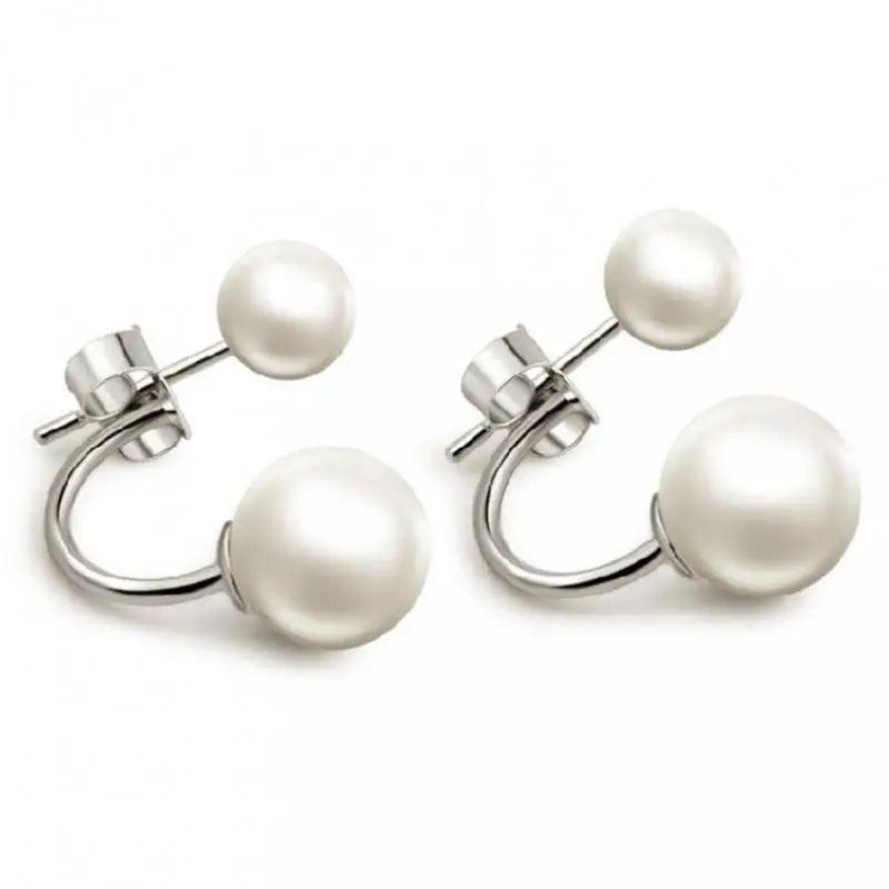 Pendientes de tuerca de piedra Natural para mujer, aretes chapados en Color plateado, aretes de joyería brinco, regalo, venta al por mayor