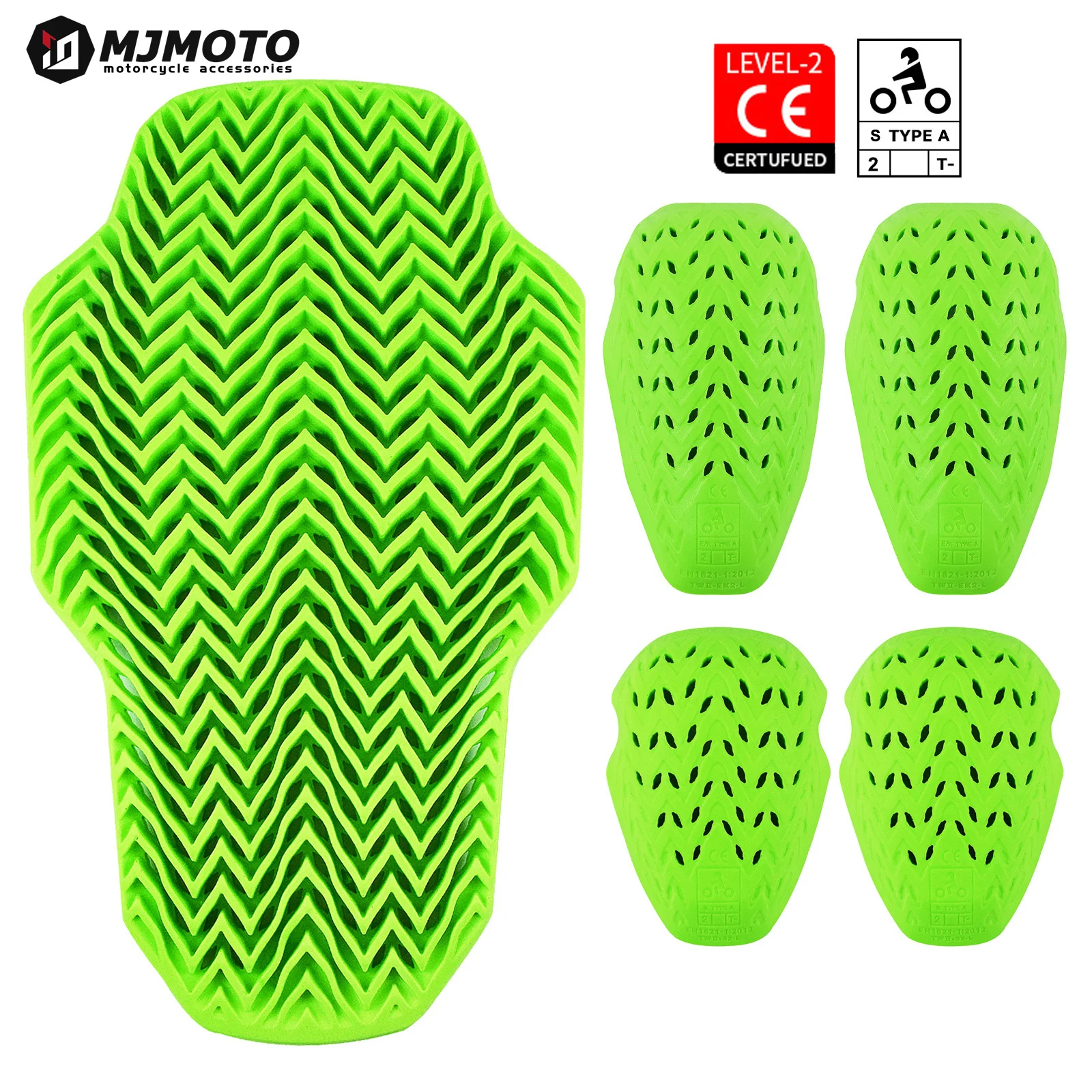 

Оригинальные защитные накладки для мотоциклетных курток, сертифицированные по стандарту CE Level 2, с защитой от ударов для плеч и локтей.