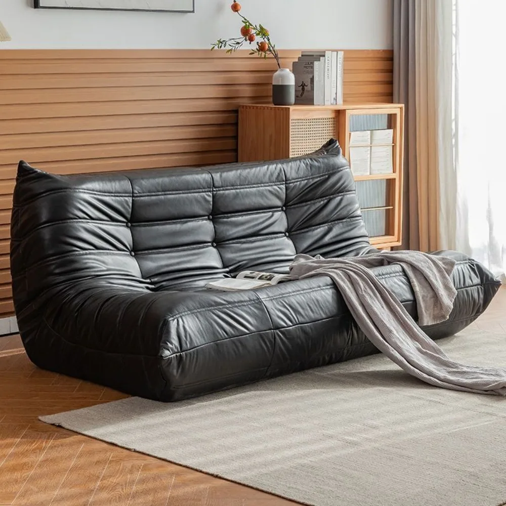 2-sofa cover, sofa jackets, light luxury leather sofas, small apartment living room lying in the lazy tatami of Nordic internet