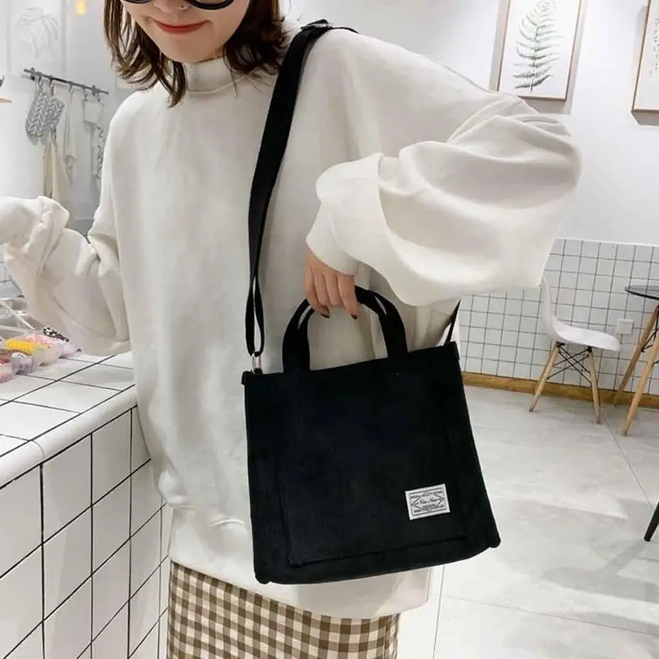 Concise Design Bags For Women Shoulder Bag Female Soft Environmental Storage Reusable Girls Handbag Small And Large Shopper Tote