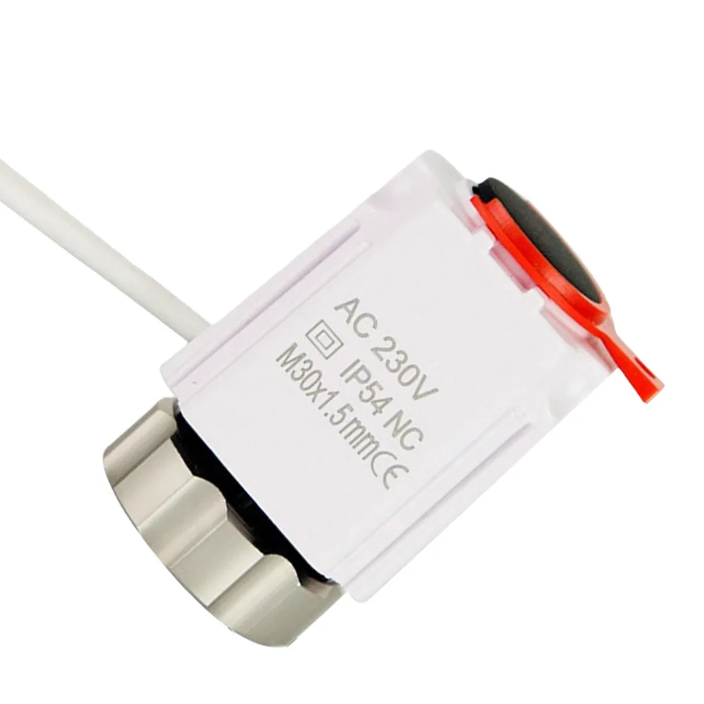 24V230V Electric Thermal Actuator Valve Head Underfloor Heating TRV Thermostatic Radiator Valve Floor Heating Systems