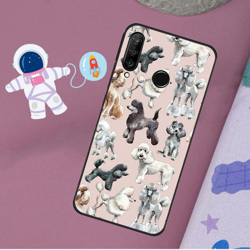 Poodle Dog Cartoon Case For Huawei Nova 9 10 SE Y60 Y61 Y70 Y90 Nova 11i 8i 7i 3i 5T P20 P40 P30 Lite P60 Pro