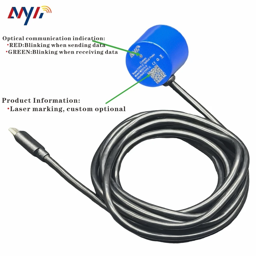 FT232 USB-C واجهة 940nm مسبار بصري للاتصالات مقياس الغاز لتدفق المياه الكهربائية #5