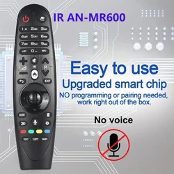 AN-MR600 New IR Remote Control for Smart TV 43UF770T 49UF770T 55UF850T 60UF770V 65UF770T (No Voice No Magic Pointer Function)