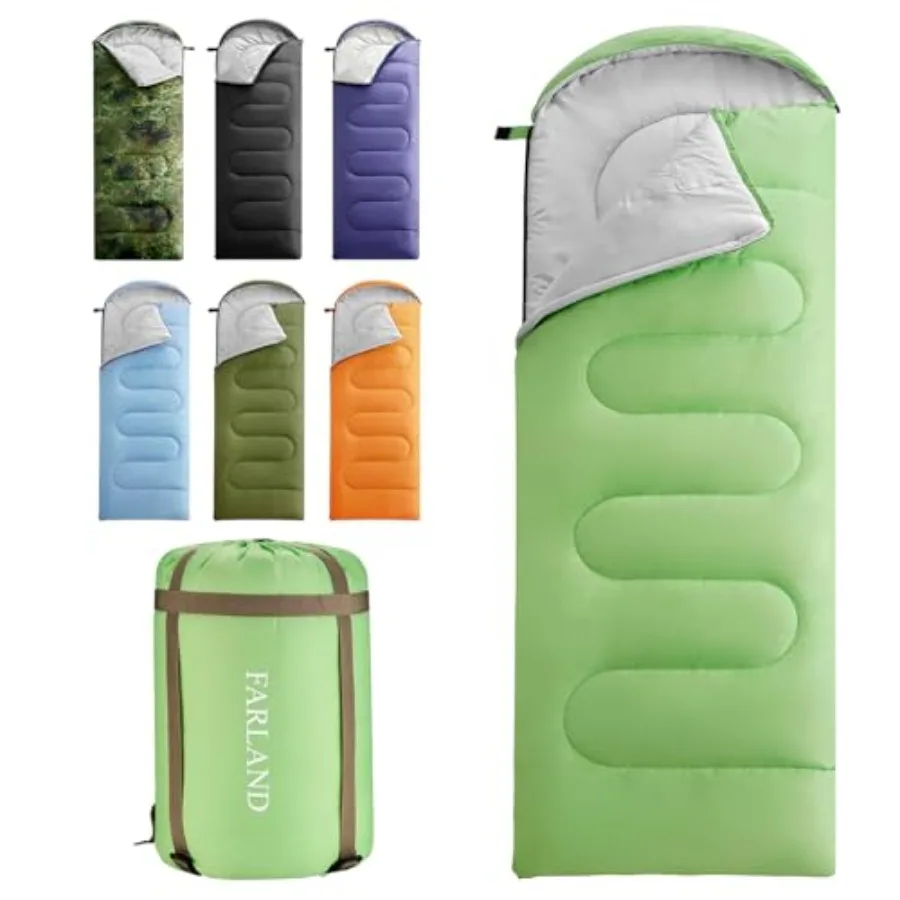 

Sleeping Bags for Adults Teens with Compression Sack Portable and Lightweight for 3-4 Season Camping Hiking Waterproof Backpack