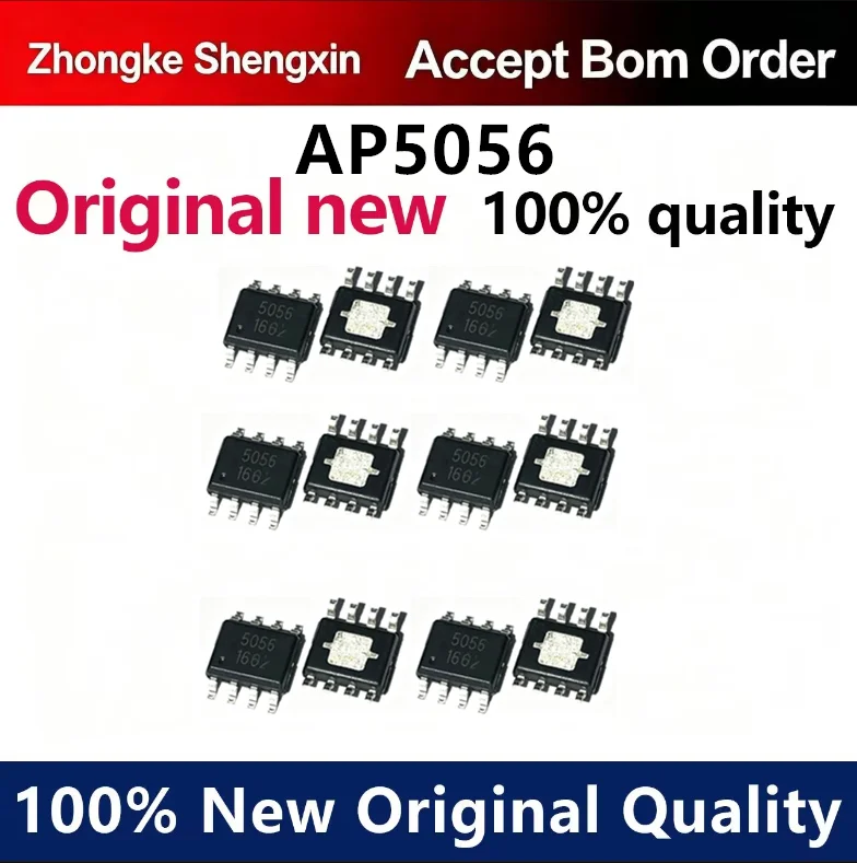 （5pcs-100pcs）Brand new original AP5056 silk screen 5056 patch SOP-8 battery charging management IC chip