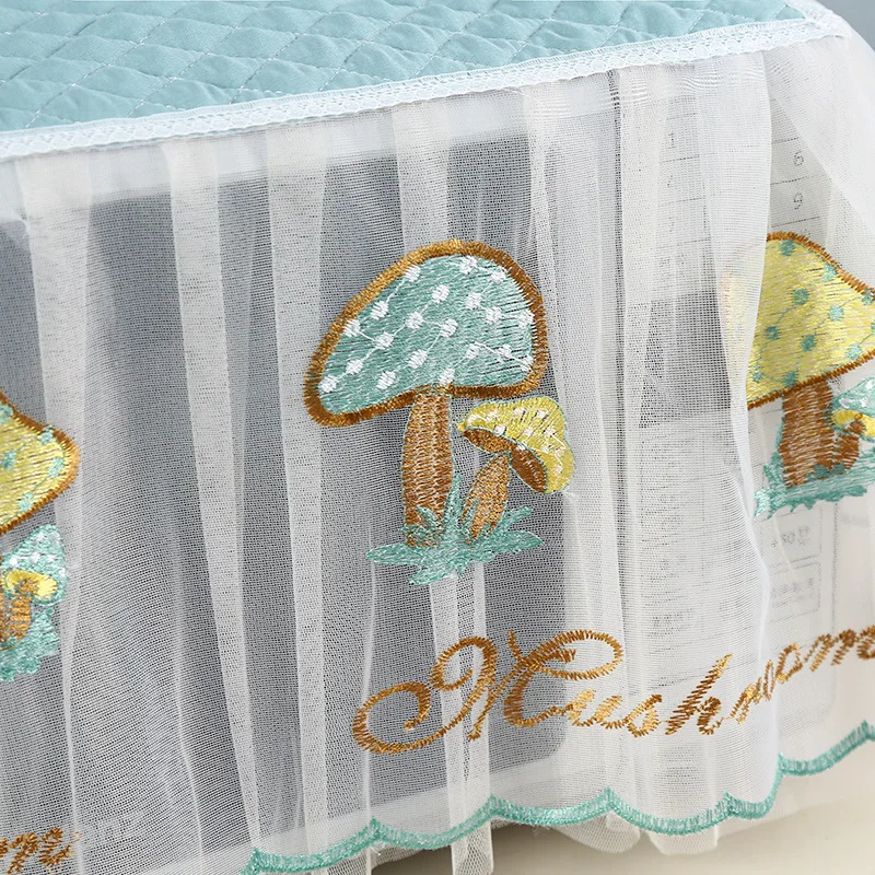 Capa contra poeira para forno de micro-ondas Midea Capa contra poeira de tecido com tudo incluído Capa contra poeira de renda