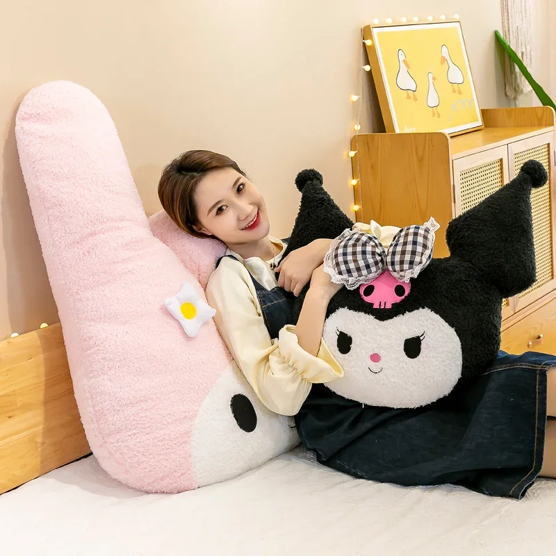 85cm Oversized Sanrio Plush Bowknot Kuromi Melody Plush Doll Super Soft Stuffed Pillow Cushion Cute Plush Toy Kid Birthday Gift