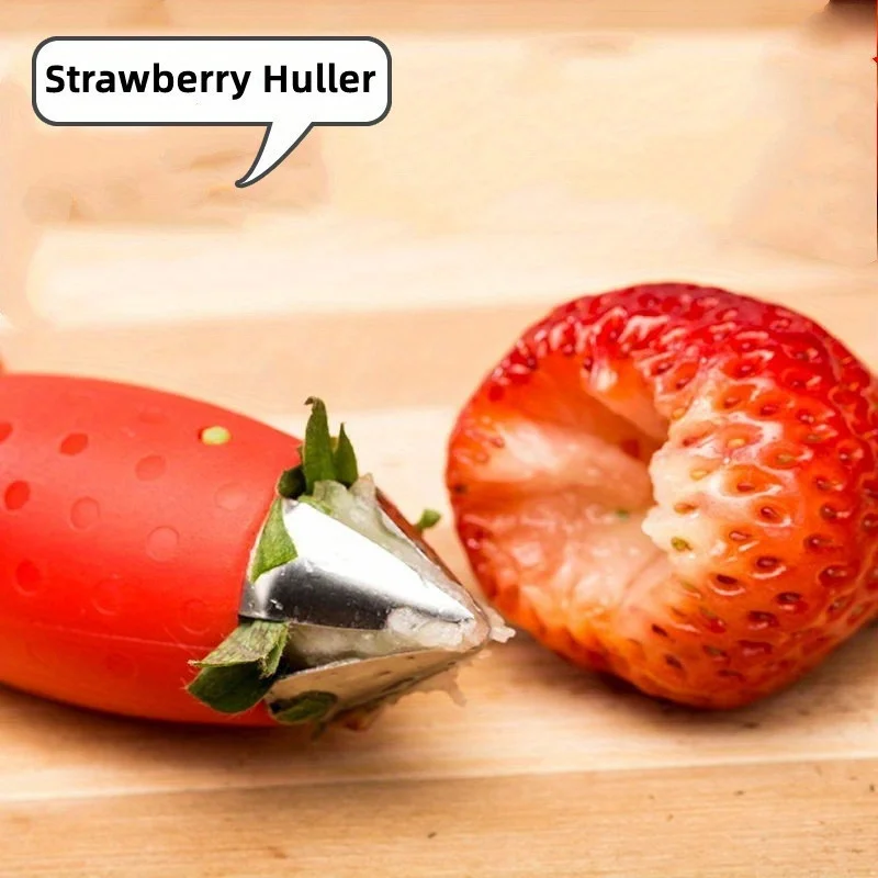 1pc, Easy-to-Use Stainless Steel Strawberry Corer For Effortless Stem Removal In The Kitchen view 2