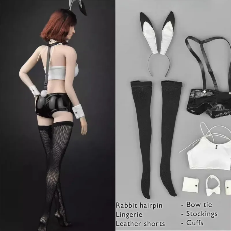 

ZY5029 1/6 масштаб хобби сексуальный кролик шпилька жилет брюки чулки галстук-бабочка модель одежды для 12 дюймов большая грудь женские игрушки тело