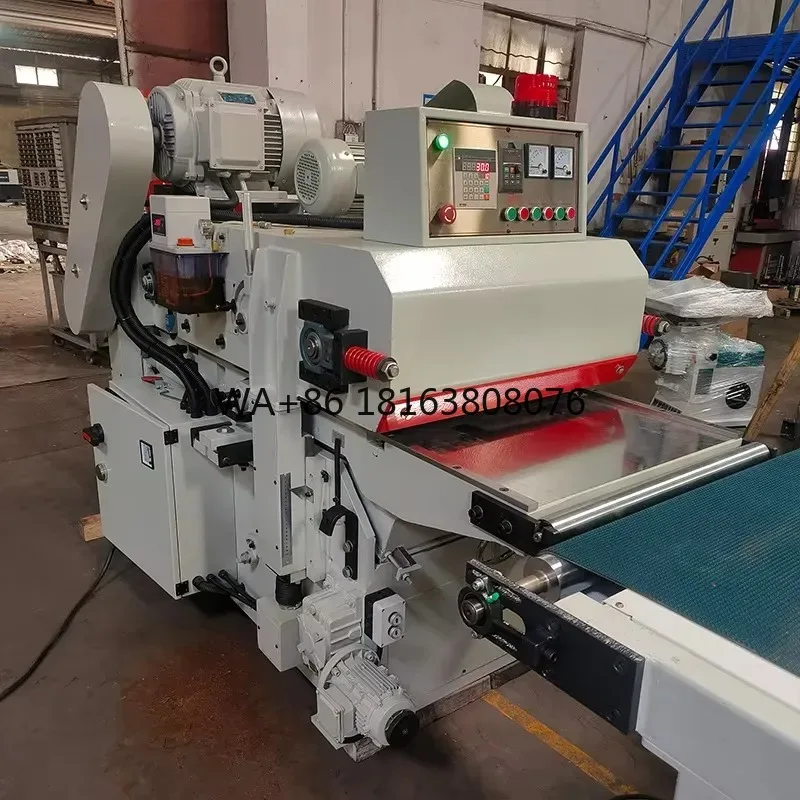 Automatic Double-sided Woodworking Planer Heavy Spiral Cutter Multi-functional Double Surface Planing Machine