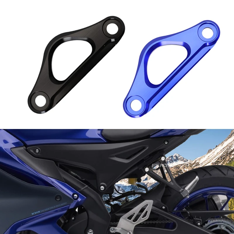 Ganchos de punto de anclaje de carreras traseros de aluminio para motocicleta YZF-R15, accesorios de gancho de remolque aptos para YAMAHA YZF R15 R125 2023 2024 2025